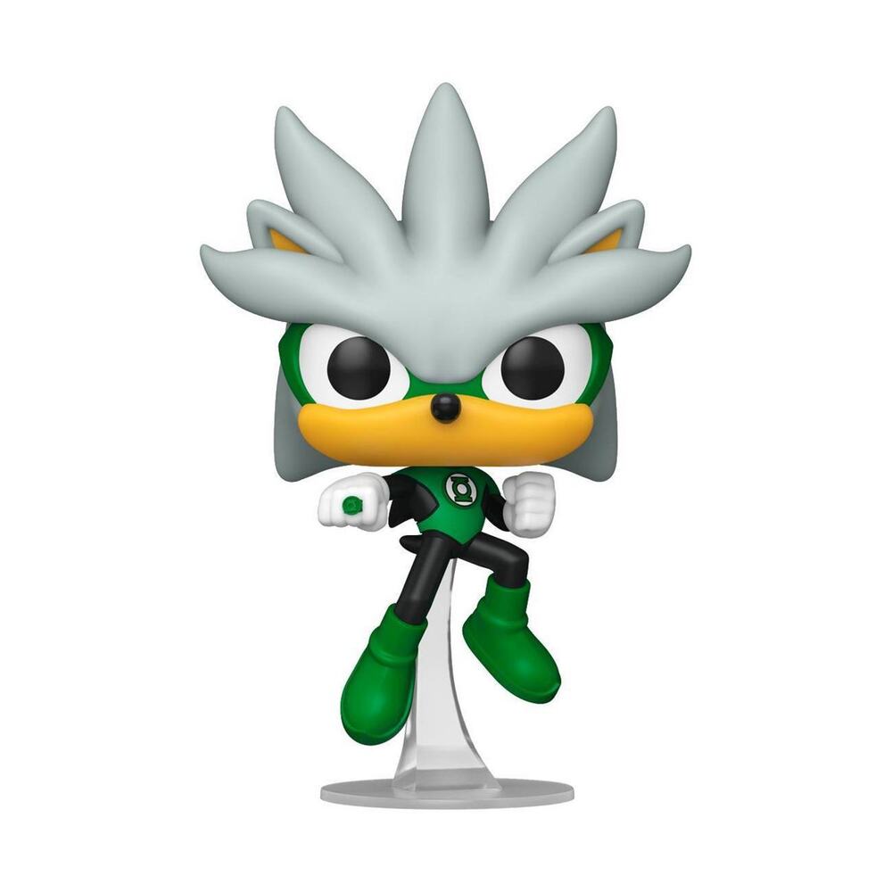Funko Pop! Heroes - DC Justice League Silver / Green Lantern #592 With Protector
